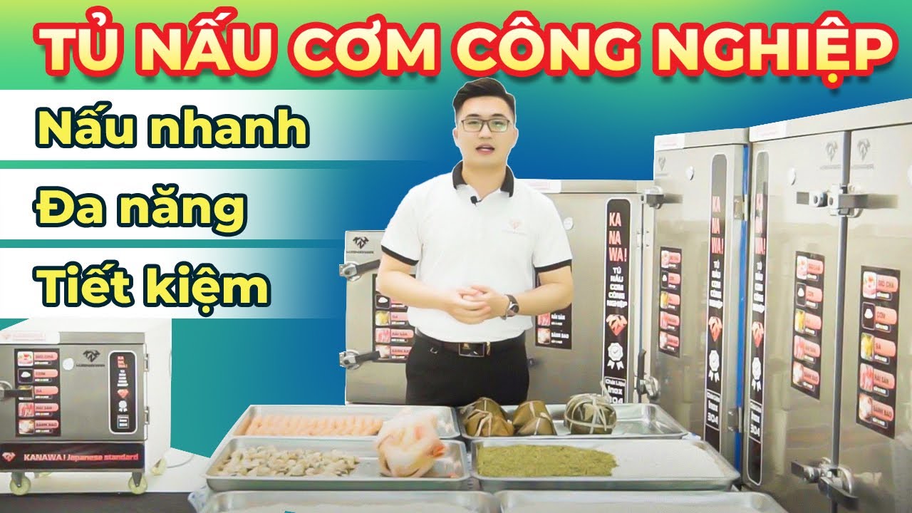 Tủ cơm công nghiệp 4 khay Kanawa nấu được bao nhiêu kg gạo ?